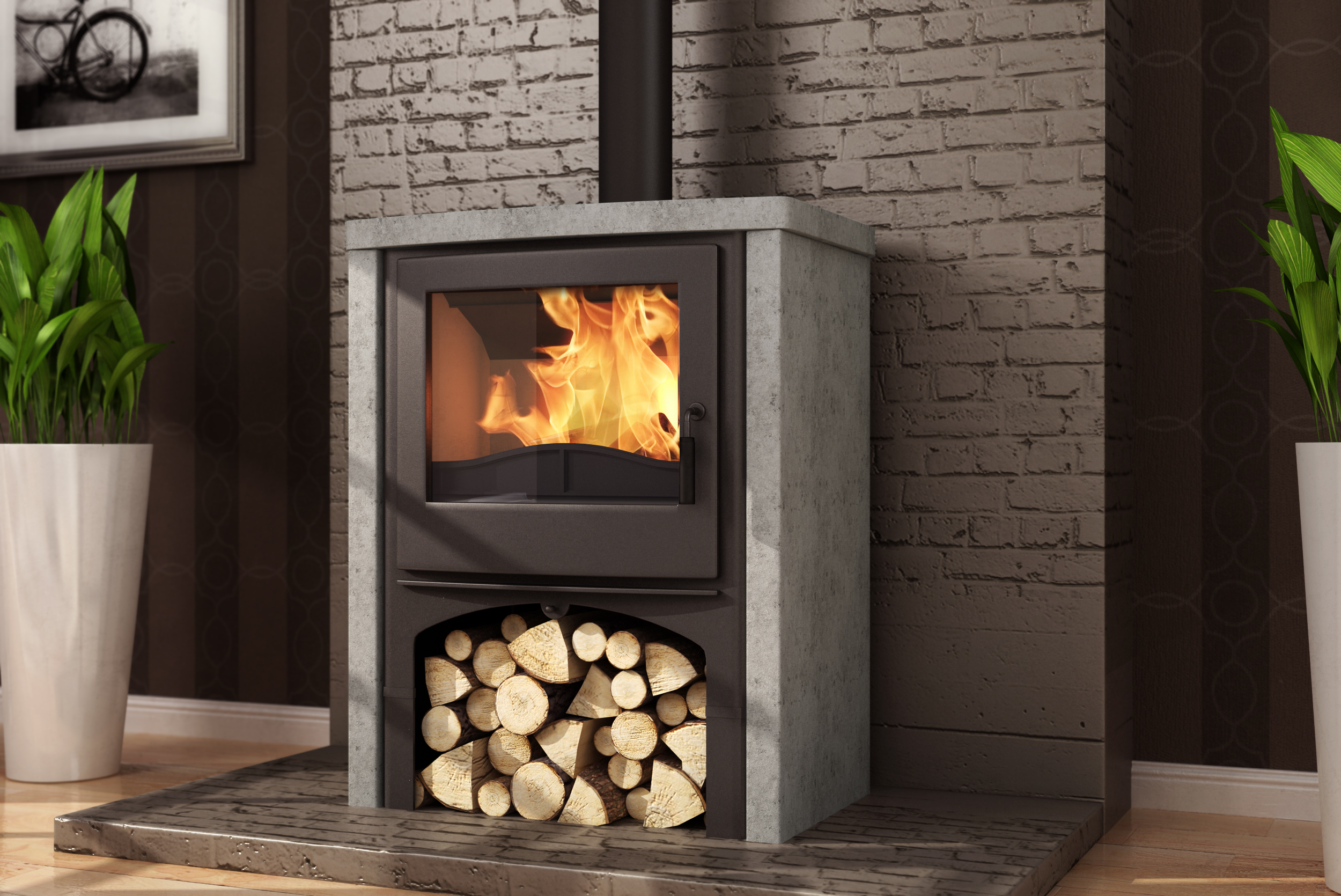 Nordic Fire COTTAGE speksteen CV - Afbeelding 3