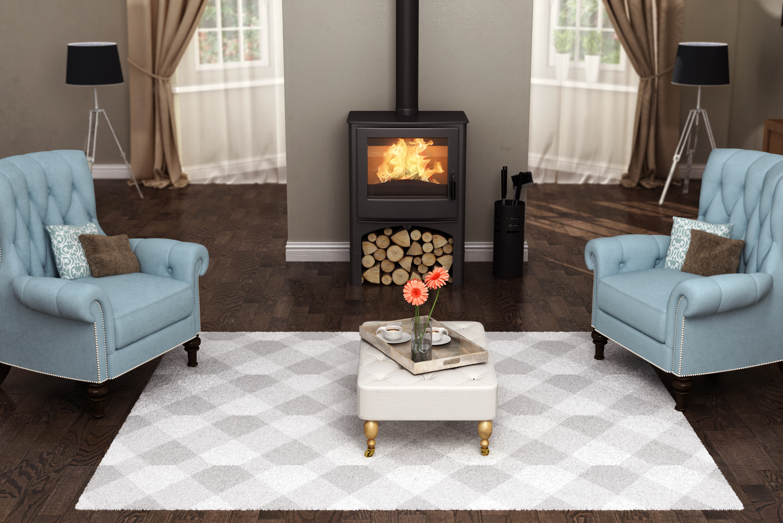 Nordic Fire COTTAGE CV met houtvak - Afbeelding 2